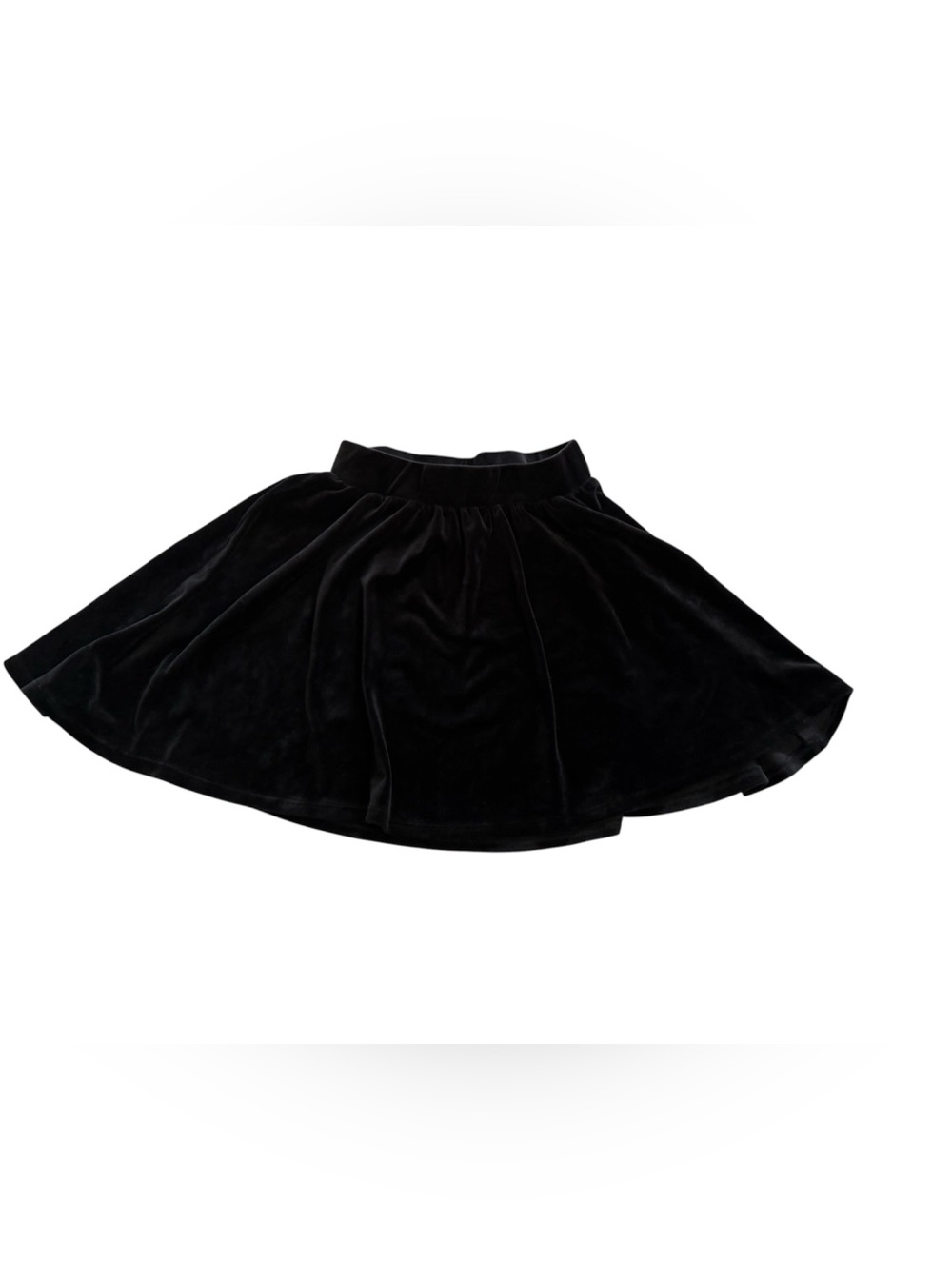 Pink Rose Black Velvet Skirt Size XS